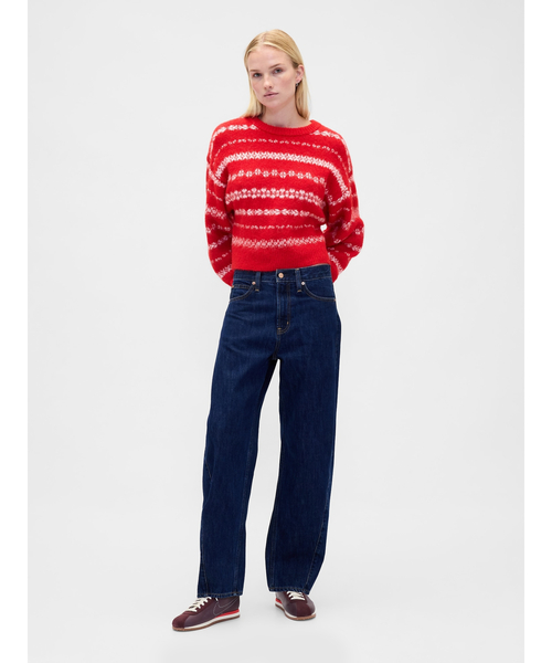 GAP（ギャップ）の「ふわもこ オーバーサイズ クルーネックセーター（ニット/セーター・レディース・ピンク/ブラック/レッド/マルチ/グレー・XS/S/M/L/XL/XXS）」の10枚目の写真