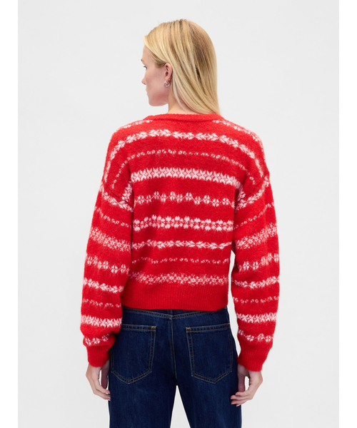 GAP（ギャップ）の「ふわもこ オーバーサイズ クルーネックセーター（ニット/セーター・レディース・ピンク/ブラック/レッド/マルチ/グレー・XS/S/M/L/XL/XXS）」の12枚目の写真