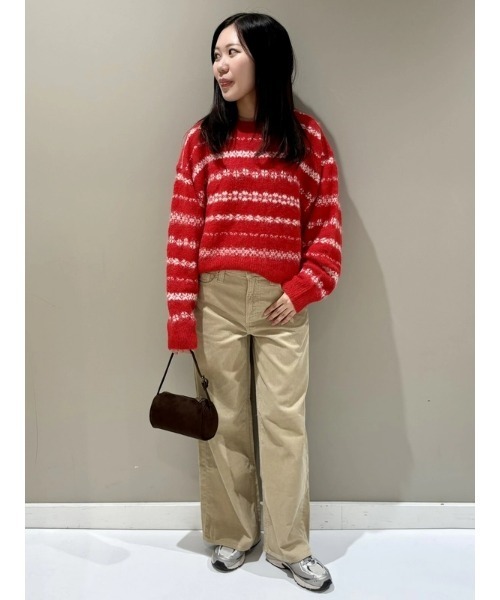 GAP（ギャップ）の「ふわもこ オーバーサイズ クルーネックセーター（ニット/セーター・レディース・ピンク/ブラック/レッド/マルチ/グレー・XS/S/M/L/XL/XXS）」の9枚目の写真