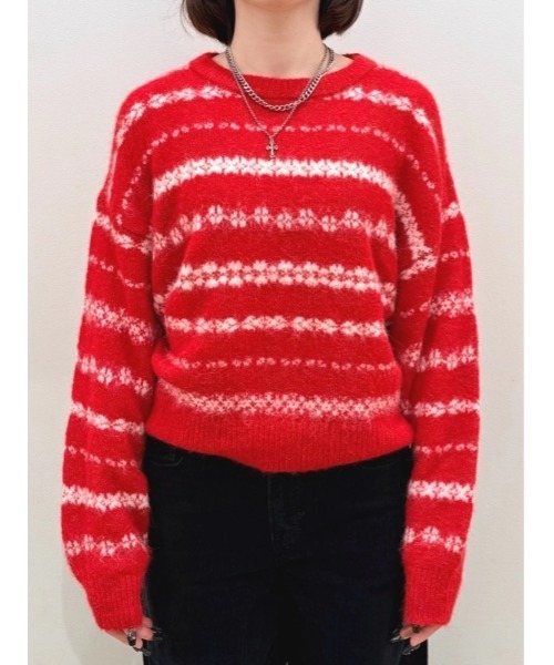 GAP（ギャップ）の「ふわもこ オーバーサイズ クルーネックセーター（ニット/セーター・レディース・ピンク/ブラック/レッド/マルチ/グレー・XS/S/M/L/XL/XXS）」の16枚目の写真