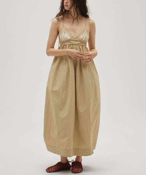 TODAYFUL（トゥデイフル）の「【TODAYFUL/トゥデイフル】Bustier Balloon Dress/ビスチェバルーンドレス/ワンピース（ワンピース・レディース・サンドベージュ/チョコ・36/38）」の2枚目の写真