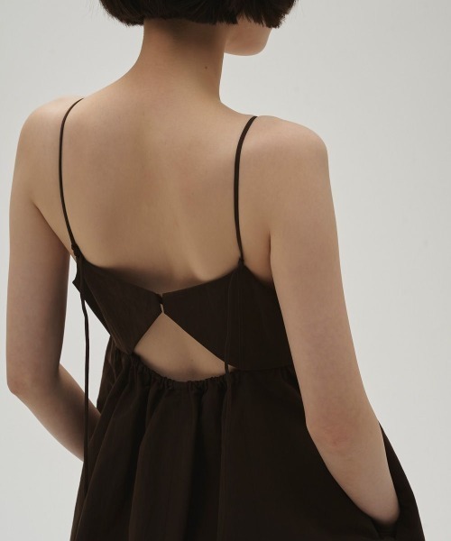 TODAYFUL（トゥデイフル）の「【TODAYFUL/トゥデイフル】Bustier Balloon Dress/ビスチェバルーンドレス/ワンピース（ワンピース・レディース・サンドベージュ/チョコ・36/38）」の7枚目の写真
