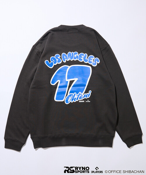 FREAK'S STORE(フリークスストア)の「限定展開 SKATER JOHN/スケータージョン SKATER JOHN × RYNO SPORTS × MLB PLAYERS OHTANI 17 バックプリントスウェット(スウェット・メンズ・アッシュグレー/ブルー/スミクロ・SMALL/MEDIUM/LARGE/X-LARGE)」の1枚目の写真