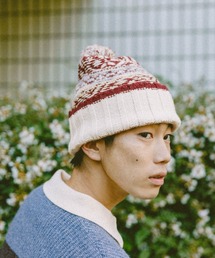 niko and... | 柄ポンポンニットワッチ(ニットキャップ/ビーニー)