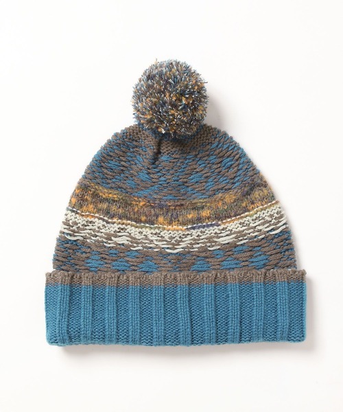 niko and...（ニコアンド）の「柄ポンポンニットワッチ（ニットキャップ/ビーニー・メンズ・ブルー/ブラック/アイボリー・FREE）」の15枚目の写真