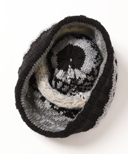 niko and...（ニコアンド）の「柄ポンポンニットワッチ（ニットキャップ/ビーニー・メンズ・ブルー/ブラック/アイボリー・FREE）」の18枚目の写真