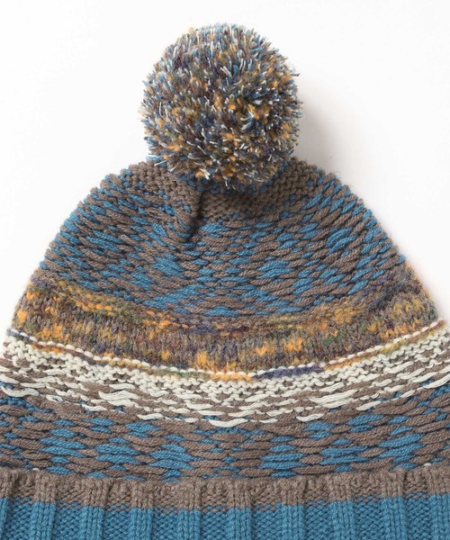 niko and...（ニコアンド）の「柄ポンポンニットワッチ（ニットキャップ/ビーニー・メンズ・ブルー/ブラック/アイボリー・FREE）」の22枚目の写真