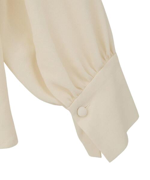 Tiara(ティアラ)の「カバーボタンブラウス(シャツ/ブラウス・レディース・アイボリー/ネイビー・FREE)」の17枚目の写真