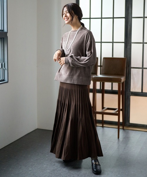 FOUND GOOD（ファウンドグッド）の「ヴィンテージベロアPO（Tシャツ/カットソー・レディース・ベージュ/グリーン系5/グレー系5/ブラウン系5・S/M/L）」の6枚目の写真