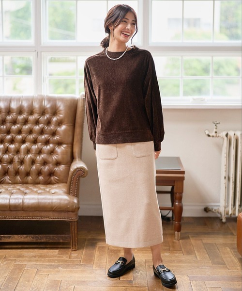 FOUND GOOD（ファウンドグッド）の「ヴィンテージベロアPO（Tシャツ/カットソー・レディース・ベージュ/グリーン系5/グレー系5/ブラウン系5・S/M/L）」の10枚目の写真