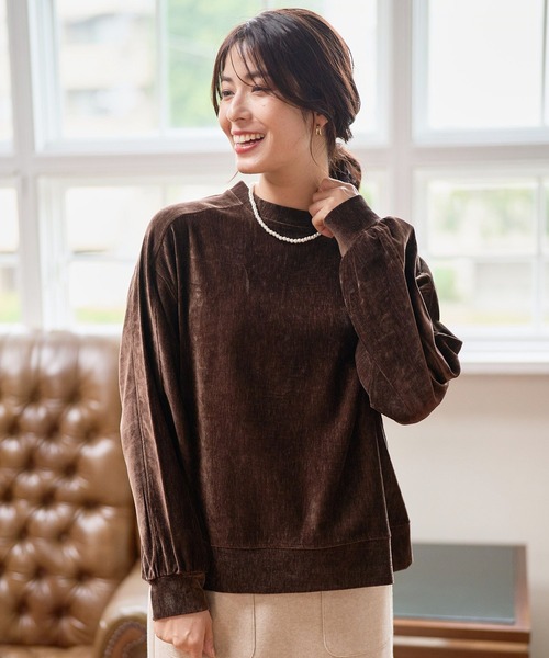 FOUND GOOD（ファウンドグッド）の「ヴィンテージベロアPO（Tシャツ/カットソー・レディース・ベージュ/グリーン系5/グレー系5/ブラウン系5・S/M/L）」の11枚目の写真