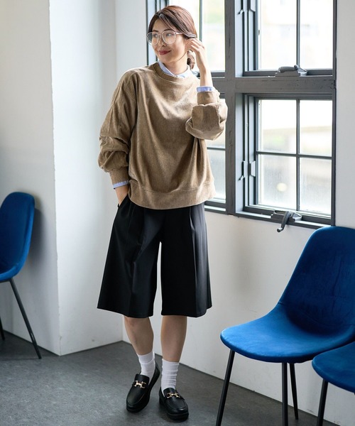 FOUND GOOD（ファウンドグッド）の「ヴィンテージベロアPO（Tシャツ/カットソー・レディース・ベージュ/グリーン系5/グレー系5/ブラウン系5・S/M/L）」の13枚目の写真