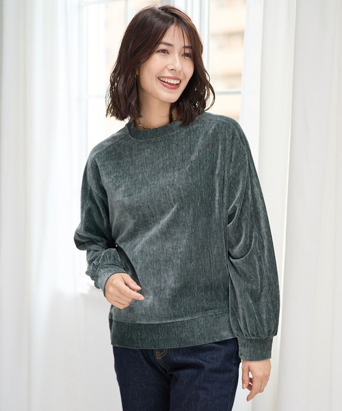 FOUND GOOD（ファウンドグッド）の「ヴィンテージベロアPO（Tシャツ/カットソー・レディース・ベージュ/グリーン系5/グレー系5/ブラウン系5・S/M/L）」の19枚目の写真