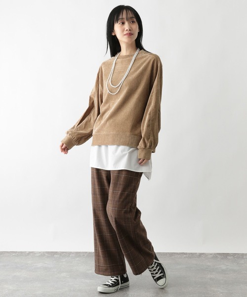 FOUND GOOD（ファウンドグッド）の「ヴィンテージベロアPO（Tシャツ/カットソー・レディース・ベージュ/グリーン系5/グレー系5/ブラウン系5・S/M/L）」の20枚目の写真