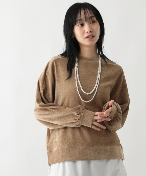 FOUND GOOD（ファウンドグッド）の「ヴィンテージベロアPO（Tシャツ/カットソー・レディース・ベージュ/グリーン系5/グレー系5/ブラウン系5・S/M/L）」の22枚目の写真