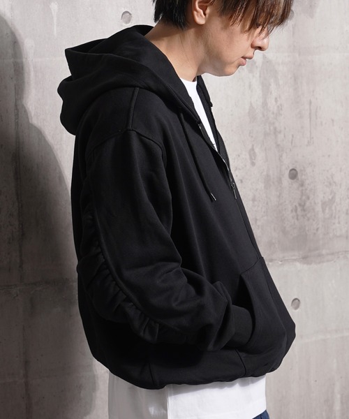 1111clothing｜ワンフォークロージング（メンズ）のパーカー（ブラック