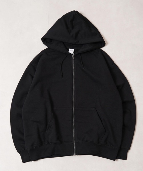 1111clothing(ワンフォークロージング)の「バルーンスリーブ ボックス ジップパーカー / Balloon Sleeve Box Zip Hoodie(パーカー・メンズ・ブラック/アッシュ/ダークブラウン・M/L)」の5枚目の写真