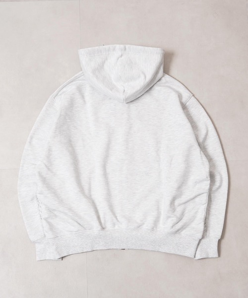 1111clothing(ワンフォークロージング)の「バルーンスリーブ ボックス ジップパーカー / Balloon Sleeve Box Zip Hoodie(パーカー・メンズ・ブラック/アッシュ/ダークブラウン・M/L)」の9枚目の写真