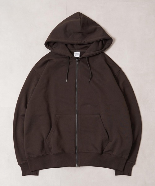 1111clothing(ワンフォークロージング)の「バルーンスリーブ ボックス ジップパーカー / Balloon Sleeve Box Zip Hoodie(パーカー・メンズ・ブラック/アッシュ/ダークブラウン・M/L)」の10枚目の写真