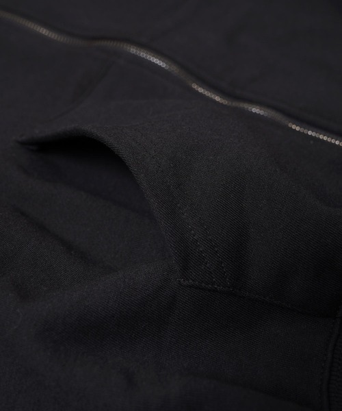 1111clothing(ワンフォークロージング)の「バルーンスリーブ ボックス ジップパーカー / Balloon Sleeve Box Zip Hoodie(パーカー・メンズ・ブラック/アッシュ/ダークブラウン・M/L)」の20枚目の写真