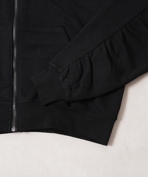 1111clothing(ワンフォークロージング)の「バルーンスリーブ ボックス ジップパーカー / Balloon Sleeve Box Zip Hoodie(パーカー・メンズ・ブラック/アッシュ/ダークブラウン・M/L)」の21枚目の写真