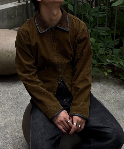 Gaphos （ガフォス）の「ヴィンテージスタイルコーデュロイブルゾン（ブルゾン・メンズ・ブラック/ブラウン・1/2）」の13枚目の写真