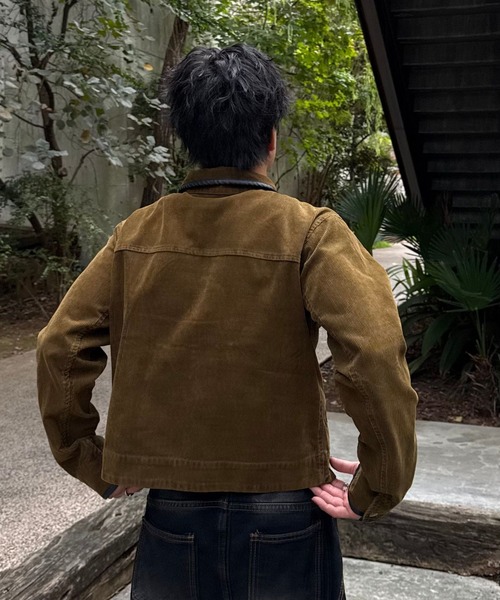 Gaphos （ガフォス）の「ヴィンテージスタイルコーデュロイブルゾン（ブルゾン・メンズ・ブラック/ブラウン・1/2）」の16枚目の写真