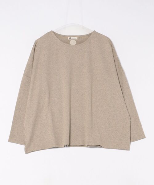 BARNDOOR(バーンドア)の「(BD)【BARNDOOR】ニットソー ドルマンスリーブ プルオーバー(Tシャツ/カットソー・レディース・ベージュ/パープル/グレー/ブルー・FREE)」の2枚目の写真