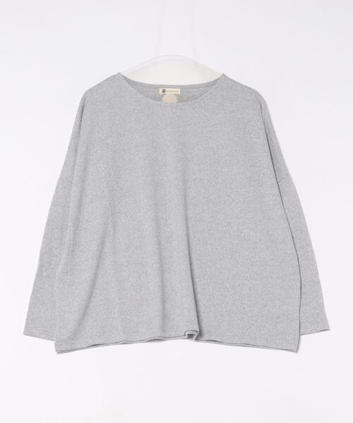 BARNDOOR(バーンドア)の「(BD)【BARNDOOR】ニットソー ドルマンスリーブ プルオーバー(Tシャツ/カットソー・レディース・ベージュ/パープル/グレー/ブルー・FREE)」の1枚目の写真
