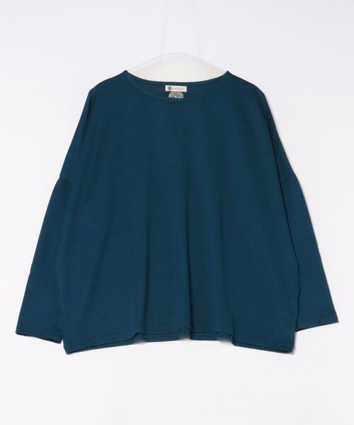 BARNDOOR(バーンドア)の「(BD)【BARNDOOR】ニットソー ドルマンスリーブ プルオーバー(Tシャツ/カットソー・レディース・ベージュ/パープル/グレー/ブルー・FREE)」の3枚目の写真