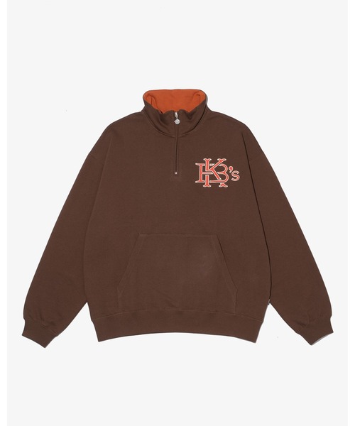 KEBOZ(ケボズ)の「EFG SWEAT HALF ZIP(スウェット・メンズ・ブラウン/ブラック/グレー/ネイビー・M/2XL/XL/L/S)」の3枚目の写真
