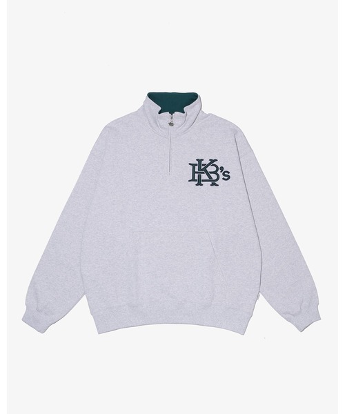 KEBOZ(ケボズ)の「EFG SWEAT HALF ZIP(スウェット・メンズ・ブラウン/ブラック/グレー/ネイビー・M/2XL/XL/L/S)」の10枚目の写真