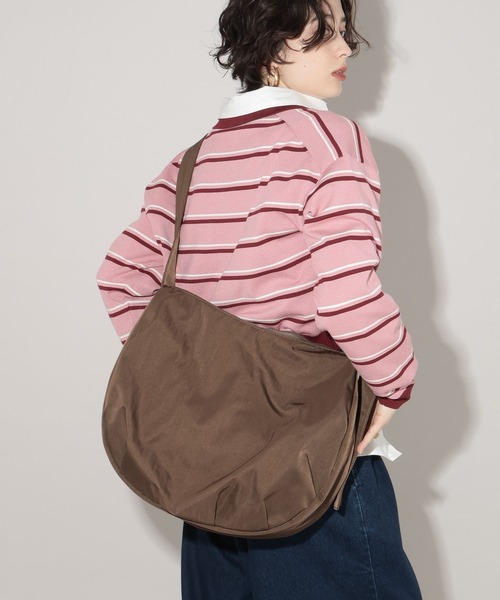 GEORGE'S（ジョージズ）の「ナイロンショルダーBAG（ショルダーバッグ・レディース・ライトベージュ/ブラック/ブラウン・FREE）」の9枚目の写真