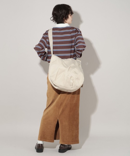 GEORGE'S（ジョージズ）の「ナイロンショルダーBAG（ショルダーバッグ・レディース・ライトベージュ/ブラック/ブラウン・FREE）」の15枚目の写真
