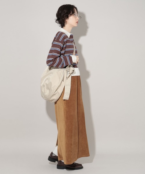 GEORGE'S（ジョージズ）の「ナイロンショルダーBAG（ショルダーバッグ・レディース・ライトベージュ/ブラック/ブラウン・FREE）」の16枚目の写真