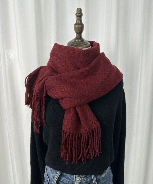 REBALANCE（リバランス）の「無地マフラー（マフラー・レディース・O/J/H/A/E/D/I/G/B/N/M/L/K・FREE）」の4枚目の写真