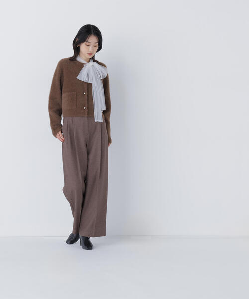 ◇シャギーニットジャケット