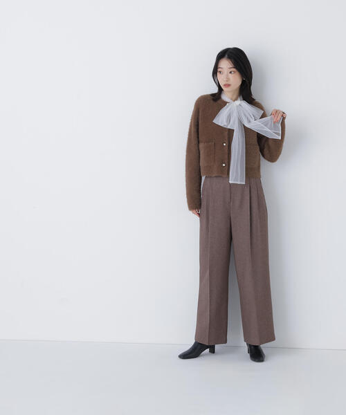 ◇シャギーニットジャケット