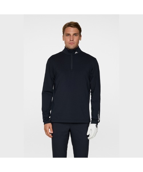 J.LINDEBERG（ジェイリンドバーグ）の「【J.LINDEBERG/GOLF】クォータージップミッドレイヤー（シャツ/ブラウス・メンズ・パープル/ネイビー/ブラック/カーキ/レッド/ホワイト・M）」の4枚目の写真