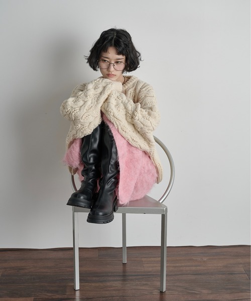 THE YOn(ザヨン)の「バックジッププラットロングブーツ(ブーツ・レディース・ブラック/ブラウン・37/38/39)」の15枚目の写真