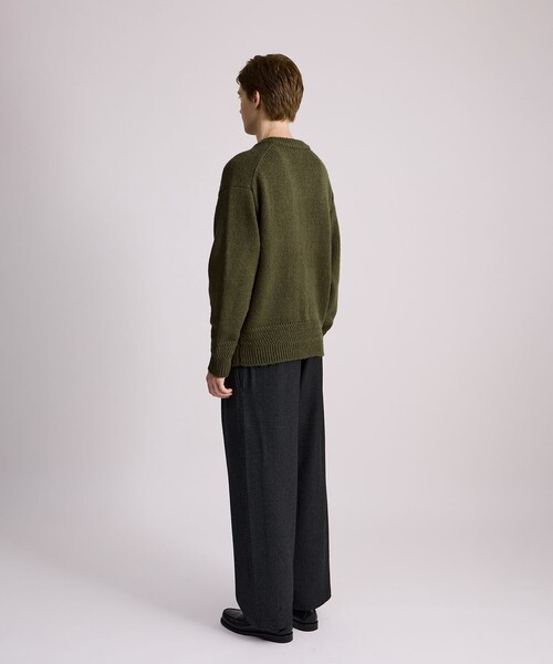 Saturdays NYC（サタデーズ ニューヨークシティ ）の「Nicholas Low Gage V Neck Sweater（ニット/セーター・メンズ・オリーブ/チャコールグレー・M/XL/L）」の12枚目の写真