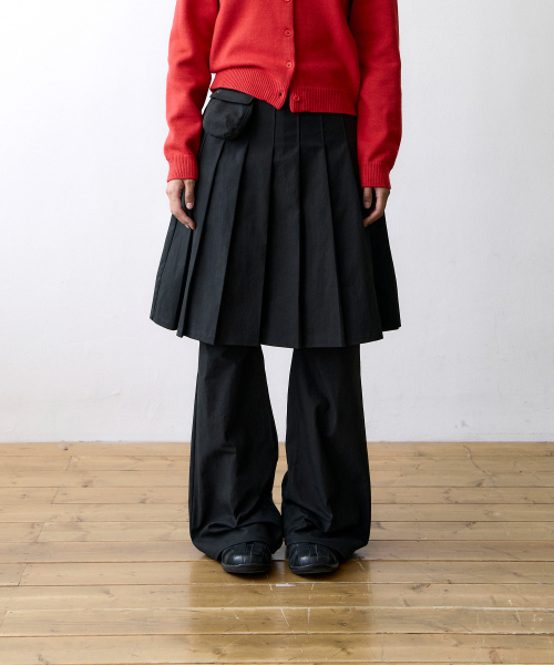 TCM skirt layered pants (black)（その他パンツ）｜THECOLDESTMOMENT