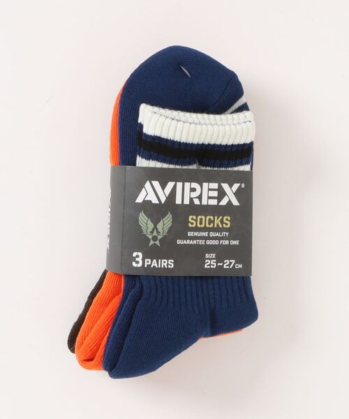 AVIREX（アヴィレックス）の「【AVIREX】アビレックス クルーソックス 3足セット A157（ソックス/靴下・メンズ・マルチ・FREE）」の4枚目の写真