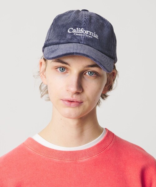 California General Store（California General Store）の「＜CGS.＞コーデュロイ ロゴキャップ（キャップ・メンズ・ネイビー/ダークブラウン/オフホワイト・FREE）」の3枚目の写真