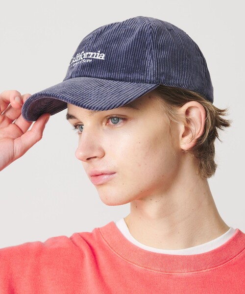 California General Store（California General Store）の「＜CGS.＞コーデュロイ ロゴキャップ（キャップ・メンズ・ネイビー/ダークブラウン/オフホワイト・FREE）」の4枚目の写真