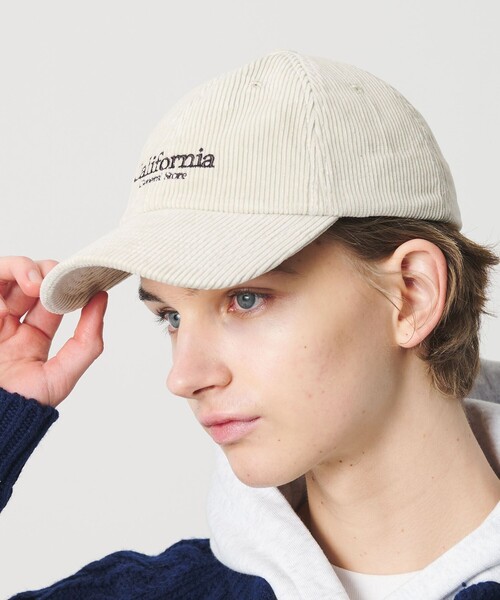 California General Store（California General Store）の「＜CGS.＞コーデュロイ ロゴキャップ（キャップ・メンズ・ネイビー/ダークブラウン/オフホワイト・FREE）」の5枚目の写真
