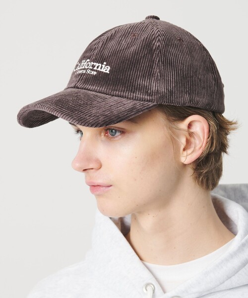 California General Store（California General Store）の「＜CGS.＞コーデュロイ ロゴキャップ（キャップ・メンズ・ネイビー/ダークブラウン/オフホワイト・FREE）」の6枚目の写真