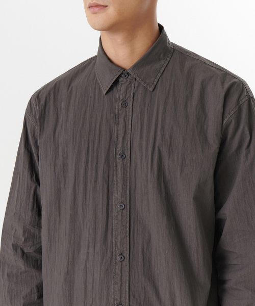 MUSINSA STANDARD（ムシンサスタンダード）の「リラックスドピグメントシャツ [ダークグレー]（シャツ/ブラウス・メンズ・その他・MEDIUM/LARGE/X-LARGE/XX-LARGE）」の5枚目の写真
