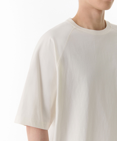 MUSINSA STANDARD（ムシンサスタンダード）の「リラックスドラグランTシャツ[クリーム]（Tシャツ/カットソー・メンズ・その他・SMALL/MEDIUM/LARGE/X-LARGE/XX-LARGE/XXX-LARGE）」の4枚目の写真