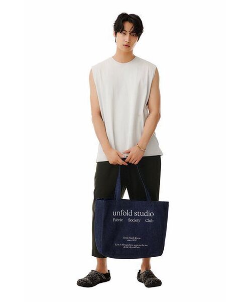 MUSINSA STANDARD（ムシンサスタンダード）の「リラックスドスリーブレストップ [ダスティクリーム]（Tシャツ/カットソー・メンズ・その他・XX-LARGE/XXX-LARGE/SMALL/MEDIUM/LARGE/X-LARGE）」の8枚目の写真